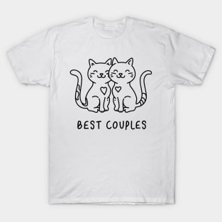 Best couple - cats in love T-Shirt